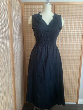 Gap Factory Linen Smocked Dress
